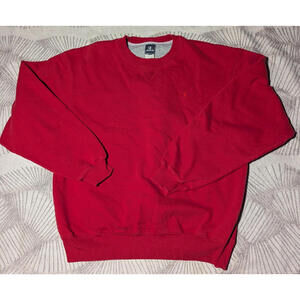 Vintage 90s Champion Sweatshirt Mens Large Red Pullover Hip Hop Streetwear Blank